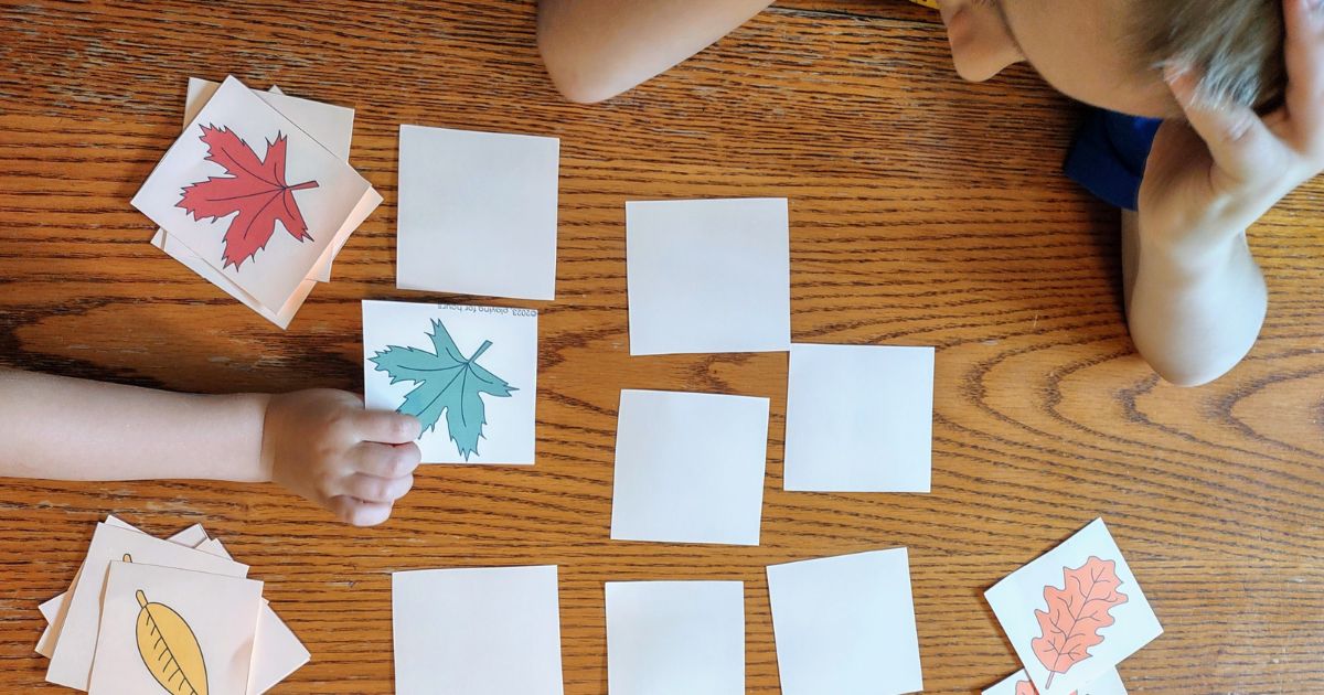 How to teach your 3-5 year old at home with Ll is for Leaves.