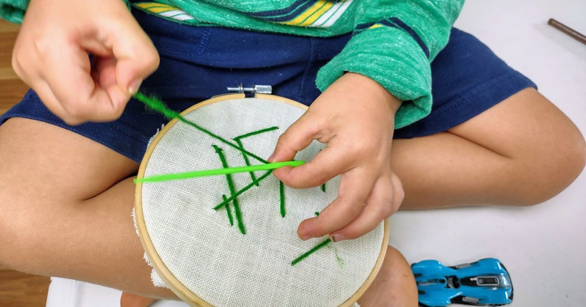 How to sew for 3-5 year old’s in homeschool.