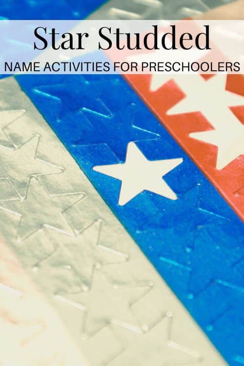 name activities for preschoolers